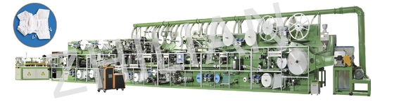 完全なサーボ赤ん坊のおむつ機械400 PC /Minへの600 PC /Min